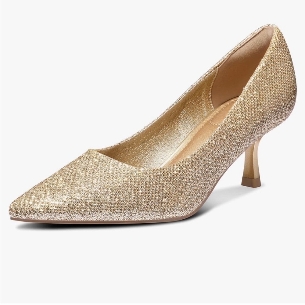 mysoft Women's Pumps 2 inch Kitten Heel Size 8 NWOT
